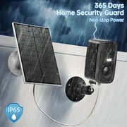 4MP Solar Outdoor Security Camera, 2.4G&5G WiFi Wireless Battery Cameras for Home Security, 3K Color Night Vision, Human Detection, IP65 Waterproof