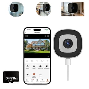 4MP Window Camera, 5/2.4Ghz WiFi Cameras for Home Security, Motion Detection, 24/7 Recording, Two-Way Audio, Compatible with Alexa/Google Home, Easy&Quick Install(3 Camera)