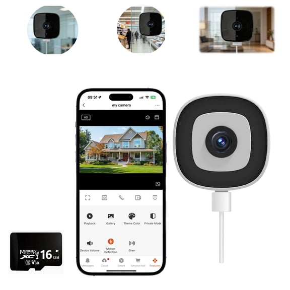 4MP Window Camera, 5/2.4Ghz WiFi Cameras for Home Security, Motion Detection, 24/7 Recording, Two-Way Audio, Compatible with Alexa/Google Home, Easy&Quick Install(3 Camera)