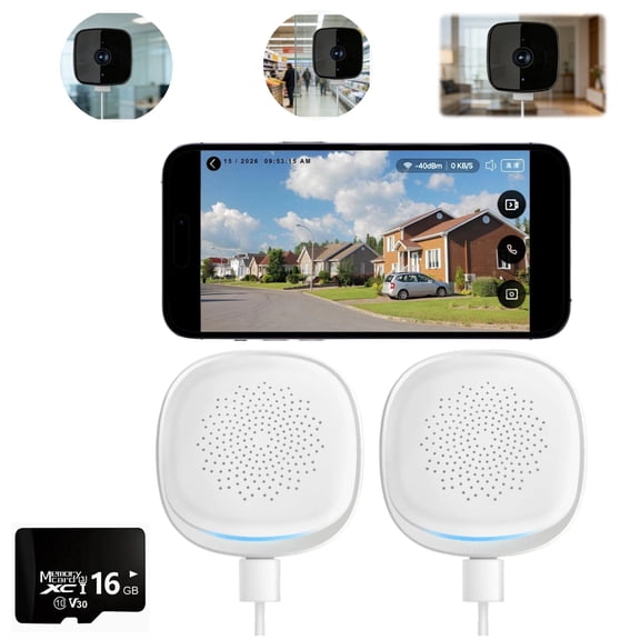 4MP Window Camera, 5/2.4Ghz WiFi Cameras for Home Security, Motion Detection, 24/7 Recording, Two-Way Audio, Compatible with Alexa/Google Home, Easy&Quick Install(3 Camera)