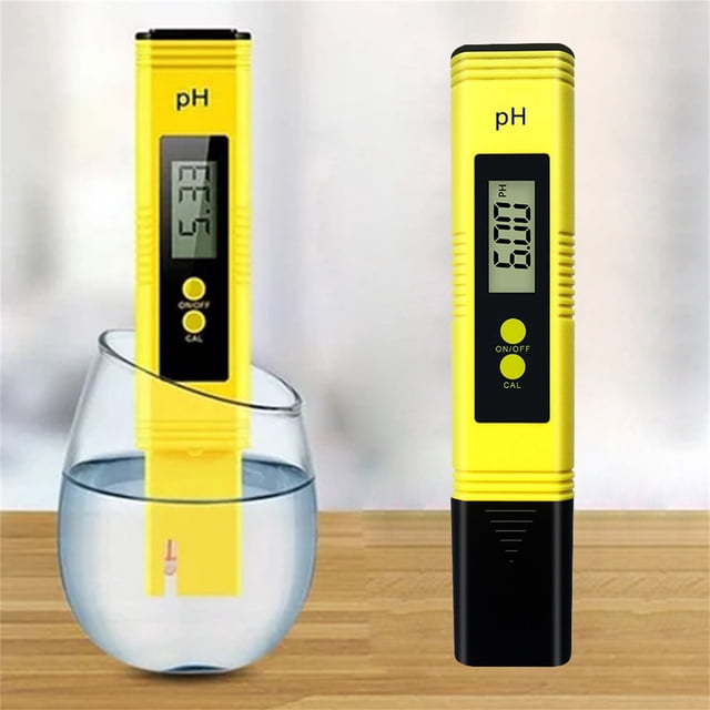 4Ml Ph Meter for Water Ph Tester 0.01 Ph High Accuracy Water Quality Tester with 0 14 Ph Measurement Range Ph Meter for Household Drinking Water(Yellow)