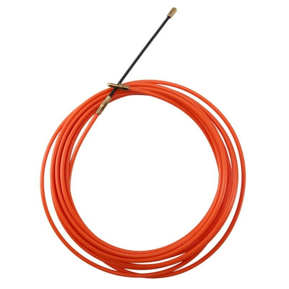 4Mm 5 Meter Orange Guide Device Nylon Electric Cable Push Pullers Duct Snake Rodder Fish Tape Wire