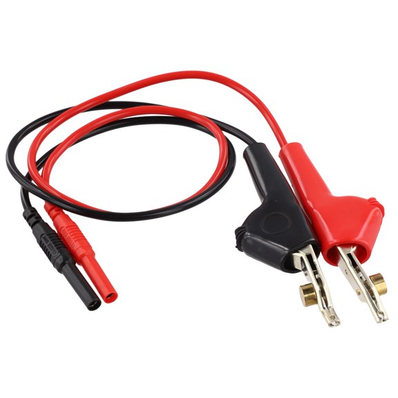 4Mm Safety Female To For ALLIGATOR Clip Test, Insulated Piercing Probe For Multimeter, Lab Instruments And Electrical Testing, Red, Secure Grip And High Conductivity