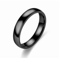 thumbnail image 1 of 4Mm Silver Gold Plated Stainless Steel Men Women Wedding Ring Band R15, 1 of 1