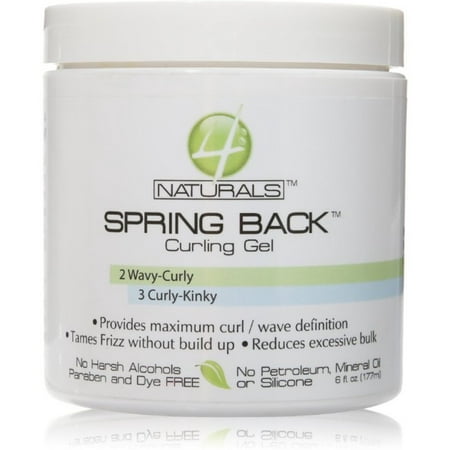 4Naturals Spring Back Curling Custard, 6 oz