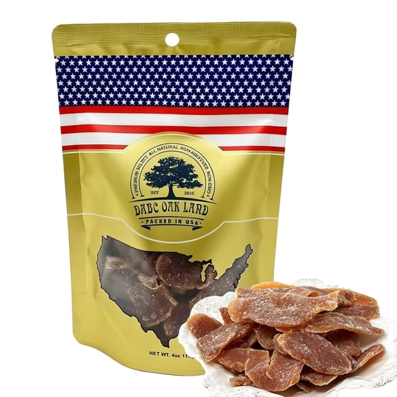 4OZ Ginger Slices Brown Sugar Black Vinegar, Sweet Tangy Dried Ginger Slices