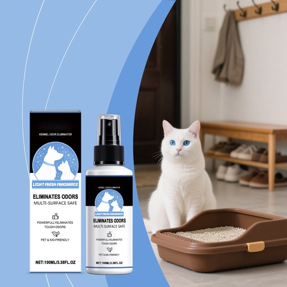 4Oz Pet Stain & Odor Remover Spray, Powerful Deep Cleaning, Fast-Acting & Long-Lasting Deodorizer, Effectively Eliminates Tough Stains & Unpleasant Smells For Home, Pet Living