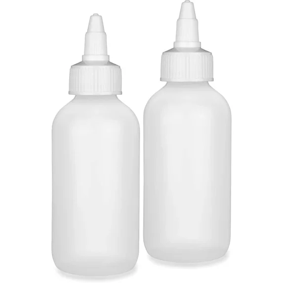 4Oz Plastic Condiment Squeeze Bottles Leak Proof Refillable For Kitchen And C...
