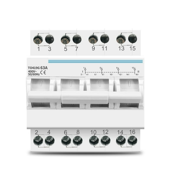 4P 63A Dual Power Manual Transfer Isolating Switch Interlock Circuit Breaker