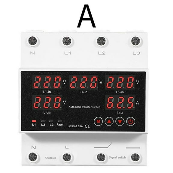4P 63A For Ats Automatic Transfer Switch With 5 Led Display For Generator