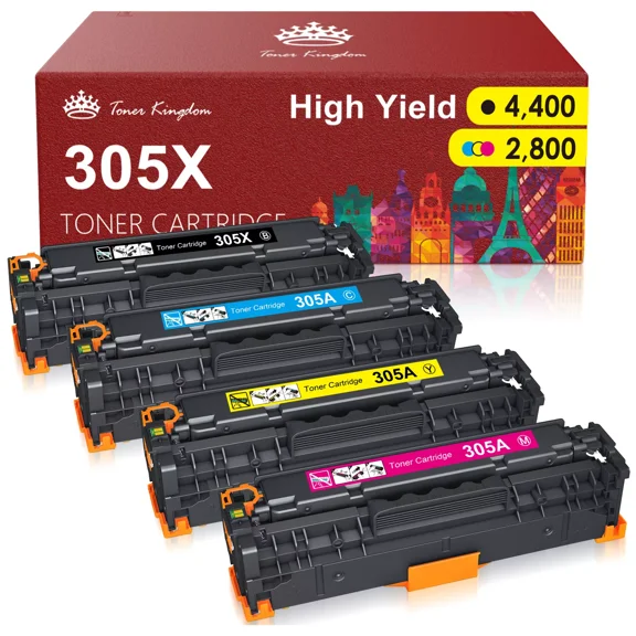 4P CE410X-CE413A 305X Toner For LaserJet Pro 300 400 Color MFP M375nw M451nw
