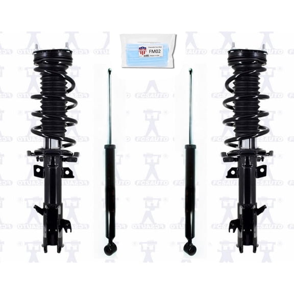 4P Complete Ft Coil Spring Struts for 14-2016 Manual Transmission Ford Fiesta ST