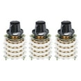 thumbnail image 1 of 4P8T Rotary Switch 4 Pole 8 Position Band Selector 4 Deck for Radio Home Machine 3 Pcs, 1 of 4