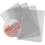 4PACK 11.8"X8.2"Stainless Steel Woven Wire Mesh Never Rust, Air Vent Mesh, Hard and Heat Resisting Screen,1mm Hole 20 Mesh for DIY