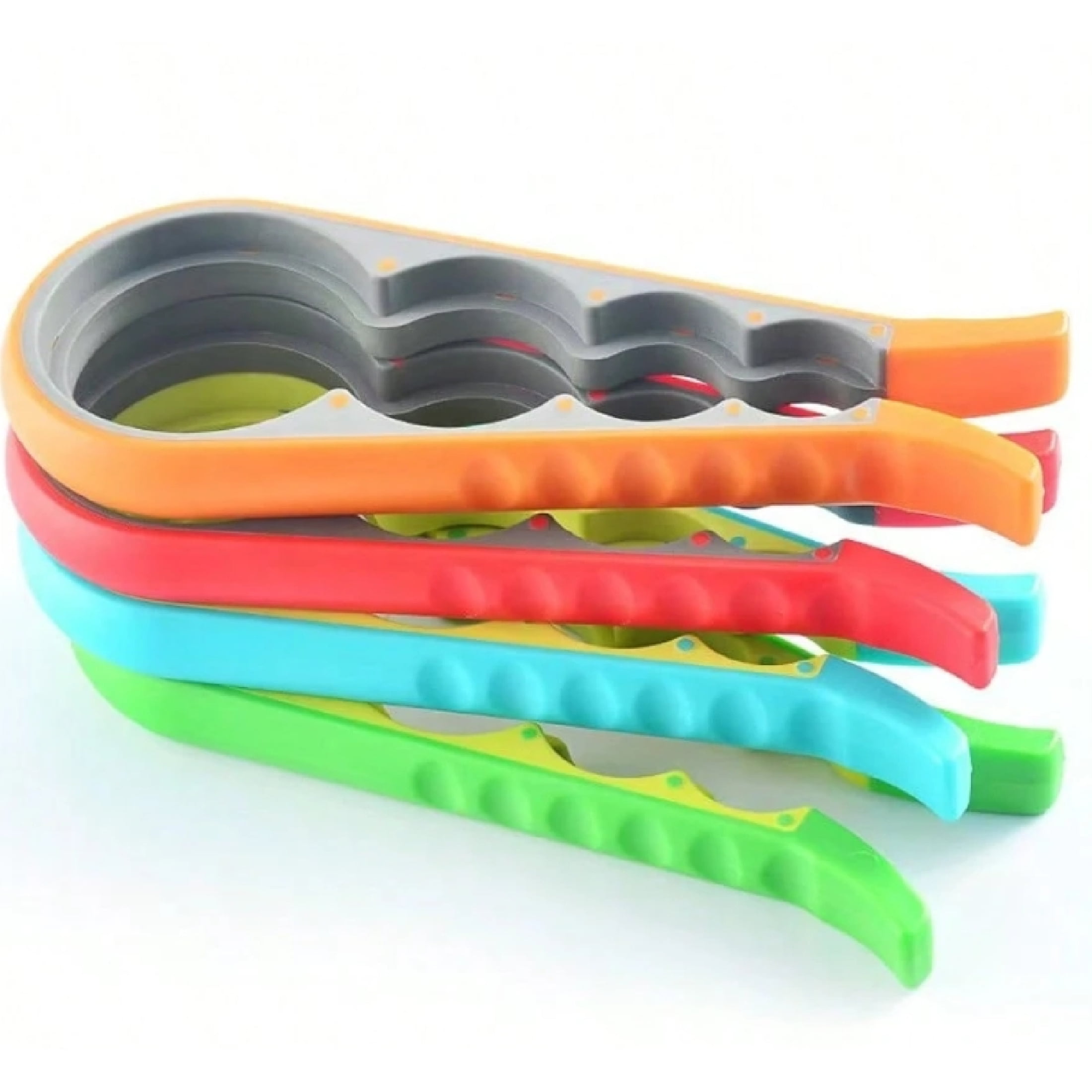 4PACK 4-In-1 Multi-Function Can & Bottle Opener | Anti-Slip Ergonomic ...