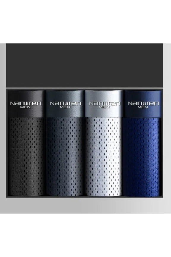 4PACK Bamboo Men's Underwear Boxer Shorts Set Breathable Underpants Men Briefs-Multi-XL (70-80KG)