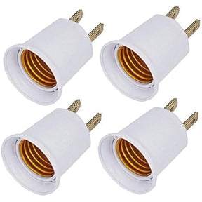 4PACK E26/e27 Socket Adapter Converts Outlet to Lamp Socket, 660 Watt, 125 Volt,AC Plug to E26 Two Outlet Light Socket Adapter,white1