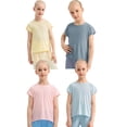 thumbnail image 1 of 4PACK: Girls Workout Shirts Sprots Tops for Kids Short Sleeve Tee Yoga/Dance/Running/Athletic/Gym T-Shirts 5-12Y, 1 of 9
