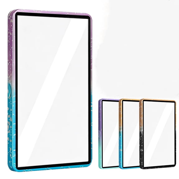 4PACK Gradient Magenetic Trading Card Slab Protector for BGS 35PT Graded Cards, Aluminum Metal Card Showcase with UV-Resistant Tempered Glass for Collectors