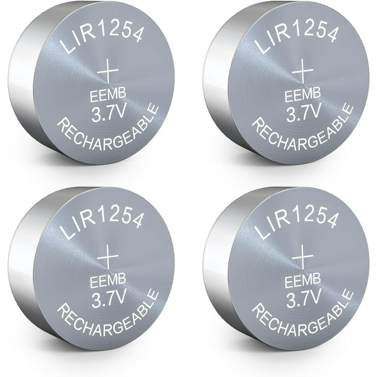 4PACK LIR1254 Rechargeable Battery 3.7V Lithium-ion Button Batteries