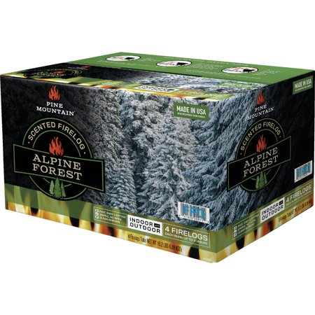 4 pcs Pine Mountain Alpine Forest 3-Hour Fire Log