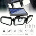 thumbnail image 1 of 4PACK Solar Outdoor Waterproof Motion Activated Flood Security Light with 74LEDS 3 Adjustable Head Floodlight for Porch Garage Yard Entryways Patio, 1 of 7