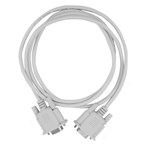 4PC 5Ft F / F Serial RS232 Null Modem Cable Female to Female DB9 FTA Connection 9 Pin Data COM Cable Converter,4 x cable,light grey