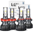 thumbnail image 1 of 4PC 6000K LED Headlight High Low Beam Bulbs Kit Bright for 2007-2020 GMC Sierra 2500, 1 of 9