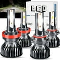 thumbnail image 1 of 4PC 6000K LED Headlight High Low Beam Bulbs Kit Bright for 2009-2020 Dodge Ram 1500 2500 3500, 1 of 9
