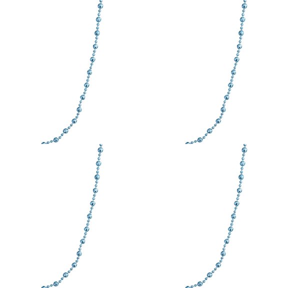 4PC Beaded Garland for Christmas Tree, Exquisite Christmas Tree Decor Acrylic Beads Xmas Tree Garland Multicolor Glitter Hanging Bead Decorations for Trees Indoor Outdoor Home Decor Use, Each 8.9FT