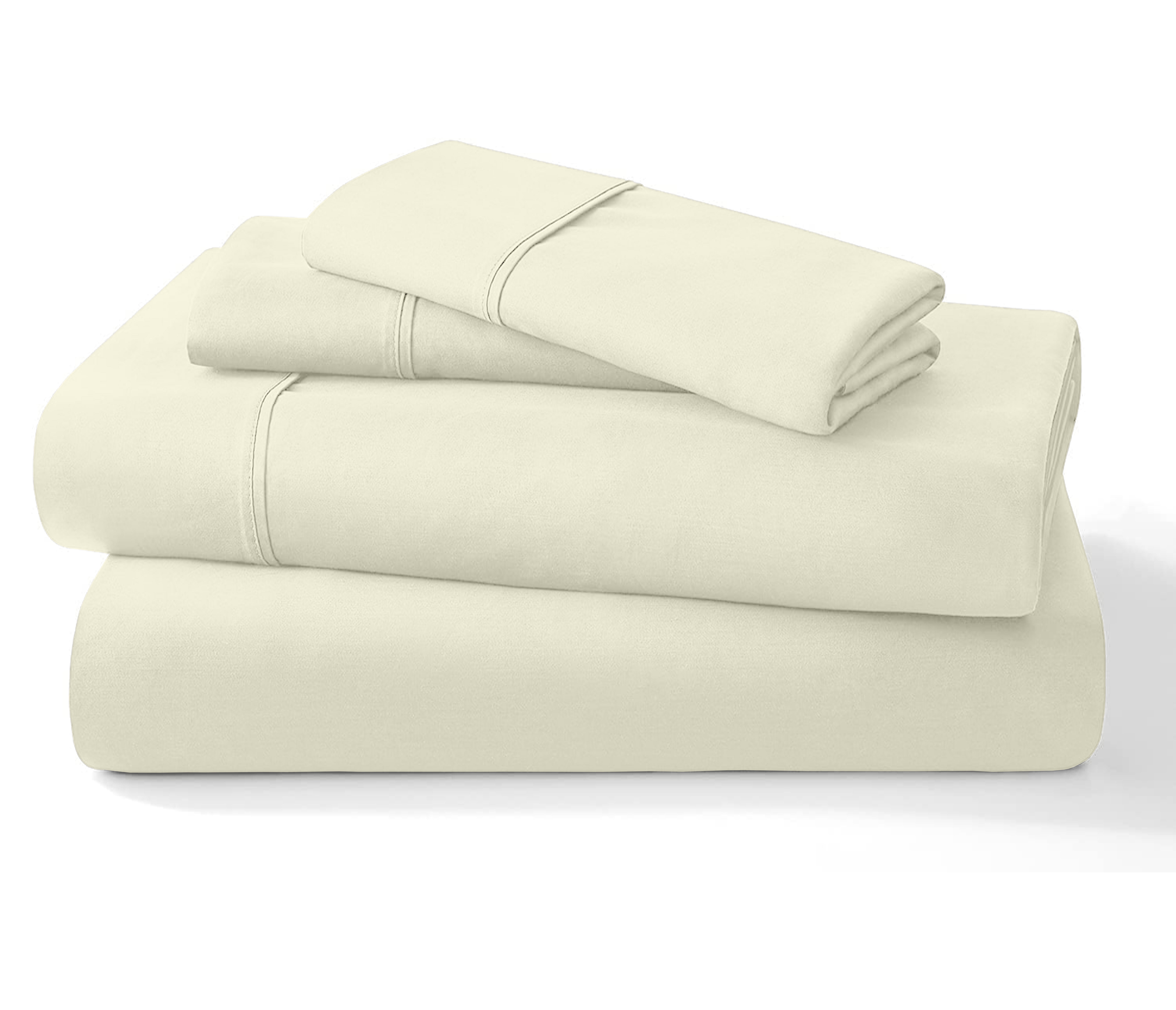4PC Bedding Set, 100% Organic Cotton 500 Thread Count, 10