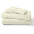 thumbnail image 1 of 4PC Bedding Set, 100% Organic Cotton 700 Thread Count, 28" Deep Pocket - [King, Ivory], 1 of 7