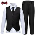 thumbnail image 1 of 4PC Big Boys Slim Fit Suit for Little Kids Outfits Vest Dress Pants Sets Formal Suit for Boy Wedding Dress 14, 1 of 7