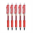 thumbnail image 1 of 4PC Black Retractable Gel Pens, With Fine Points 0.5mm for Smooth Writing, Back to School, Teacher Supplies, Journaling, Note-Taking, Doodling, 1 of 8