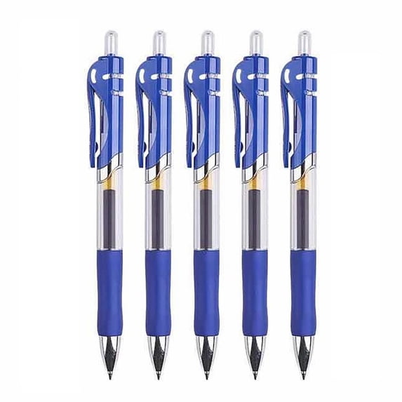 4PC Black Retractable Gel Pens, With Fine Points 0.5mm for Smooth Writing, Back to School, Teacher Supplies, Journaling, Note-Taking, Doodling