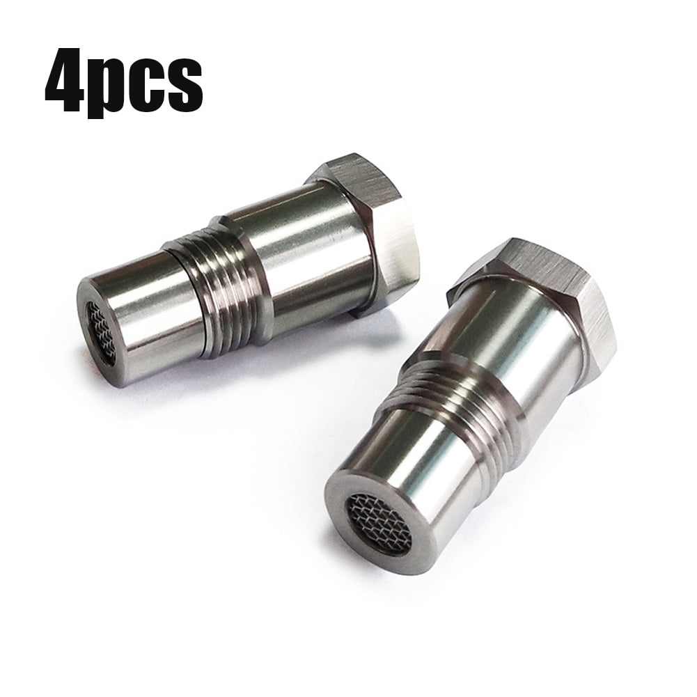M18*1.5 Car O2 Sensors Protective Plug Adapter Stainless Steel Engine  Eliminator Adapter with Filter