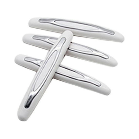 4PC Car Door Side Protector Strips, Anti-Scratch, ABS+PVC Material, Heat/Abrasion/Aging Resistant, Stylish Design, Universal Fit for Most Cars/SUV/RV, Easy Adhesive Installation