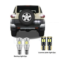 4PC Car LED Bulbs For Toyota FJ Cruiser 2007-2014 LED Car Reverse Backup Light License Plate Light CANBUS