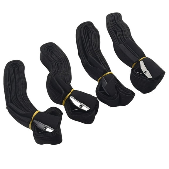 4PC Car Roof Rack Tie Down Straps Buckle Luggage Kayak Board Surfboard Lashing