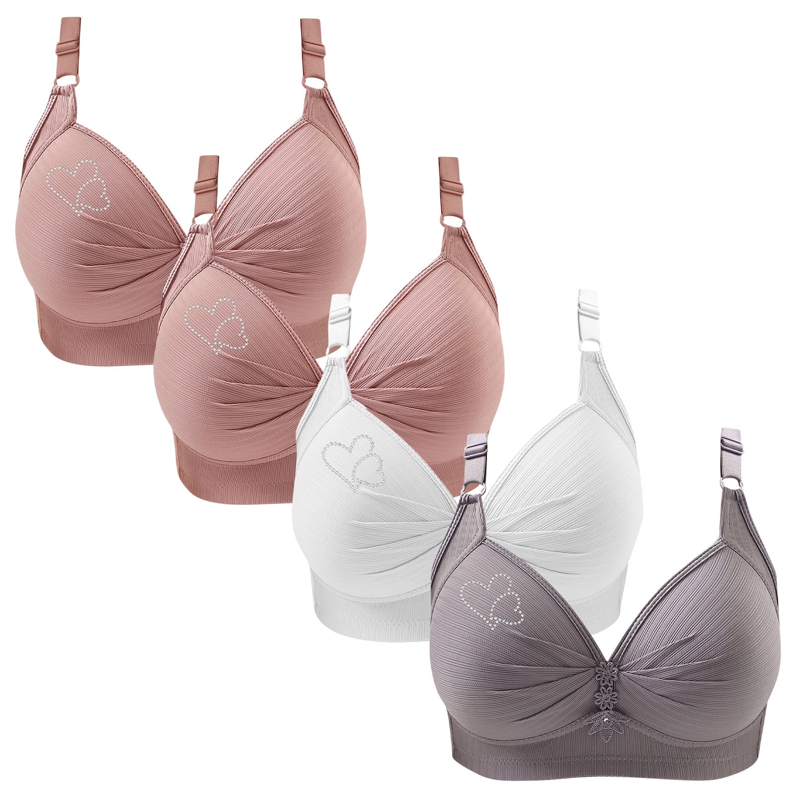 4PC Comfort Bras Bras for Women Everyday Bra Bras for Women No