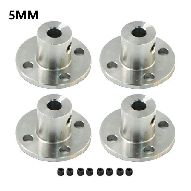 4PC Flange Coupling Motor Guide Shaft Coupling Motor Plug Shaft Support 3/4/5mm