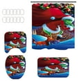4PC Grinch Bathroom Sets Festive Grinch Bathroom Set Christmas