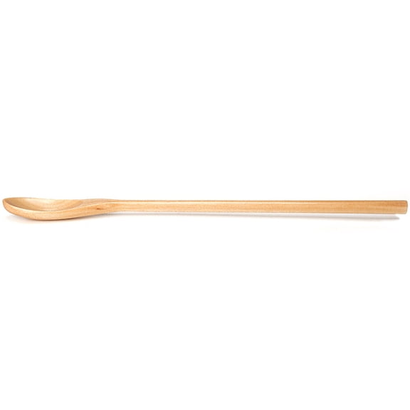 Masteelf Wooden Coffee Spoon with Long Handle for Big Mugs from Hardwood in Light Brown Color