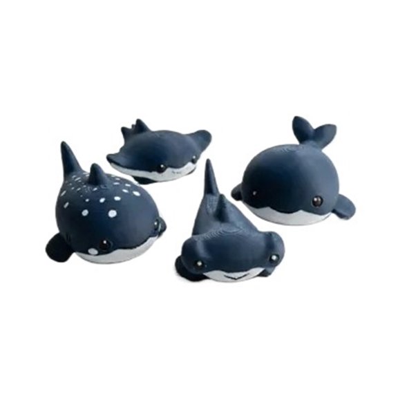 4PC Happy Ocean Q version doll 3D printing