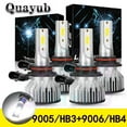thumbnail image 1 of 4PC LED Headlight Bulbs High & Low Beam Combo Kit 6000K For Acura NSX 1991-1993, 1 of 12