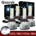 thumbnail image 1 of 4PC LED Headlight Bulbs High & Low Beam Combo Kit 6000K For Dodge Avenger 1995-2000, 1 of 12