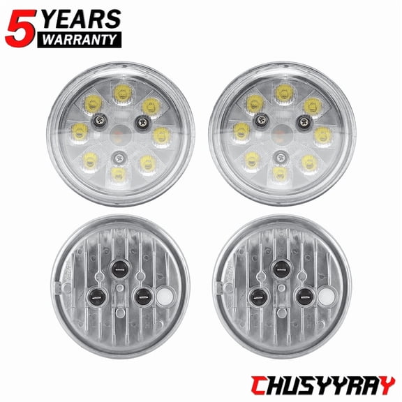 4PC LED Sealed Beam PAR36 24W LED Work Light Spot + Flood beam
