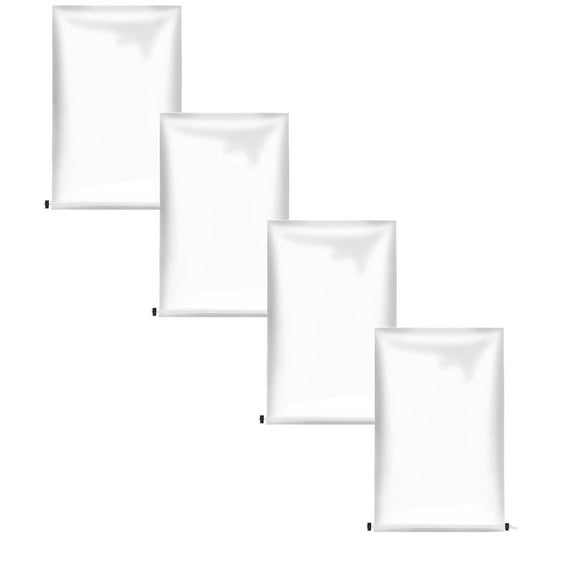 4PC Large Winter Plant Cover - Transparent Plastic Freeze Protection with Drawstring, Waterproof Plant Shelter Bag for Outdoor Garden Plants & Shrubs