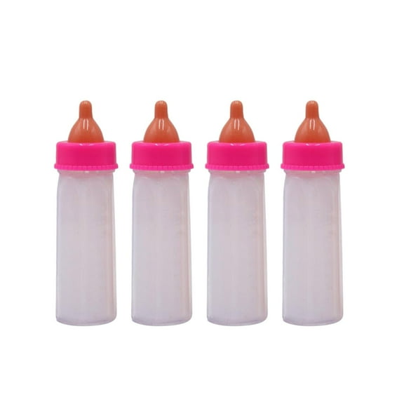 4PC Milk Bottle Liquid Disappeared Wonderful Milk Bottle Orange Juice Disappeared Children Toys Props Stage Performance 120ml Game 1 Year Girl Games Games for Girls Fence Interactive Buttons for Dogs