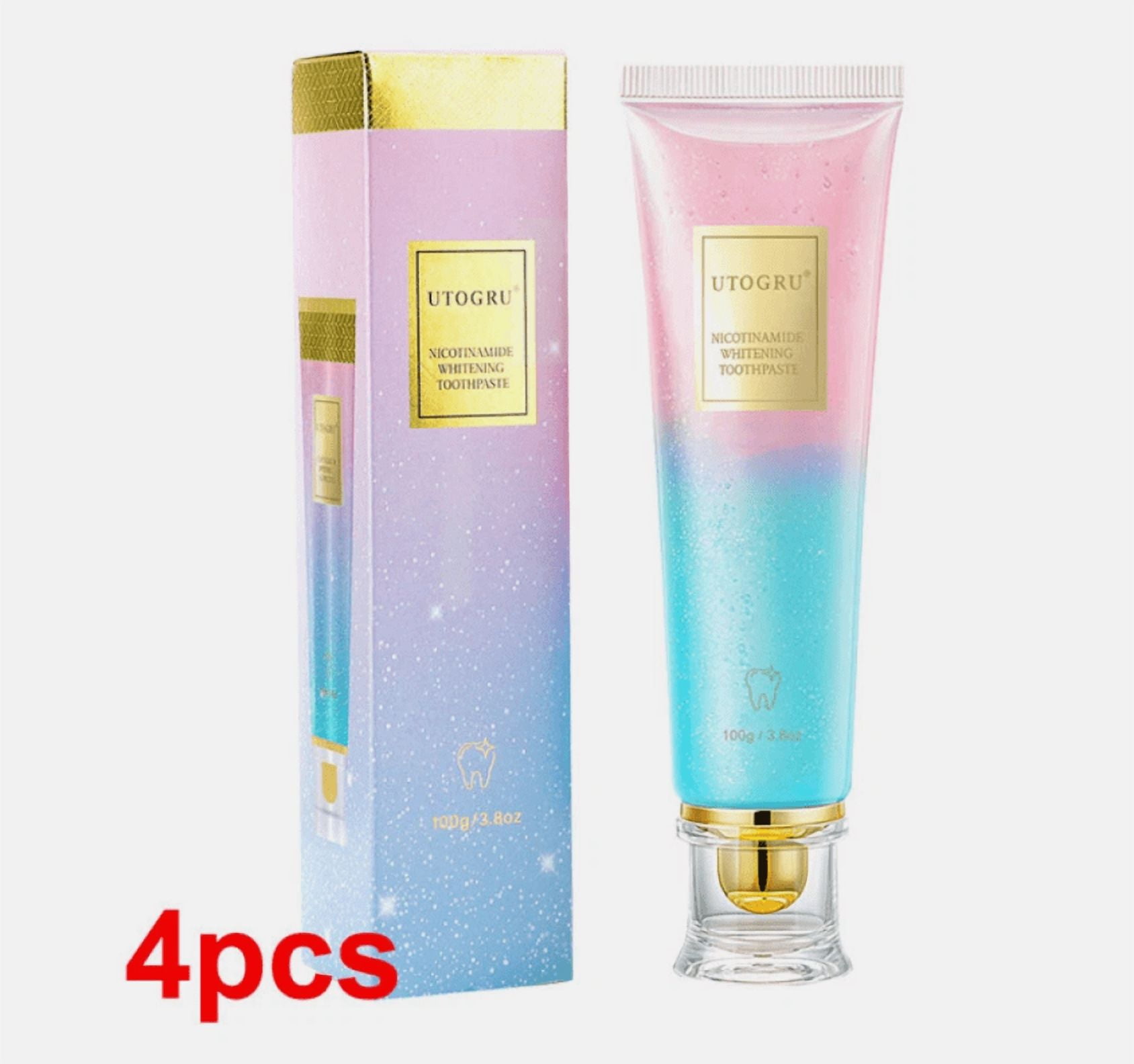 4PC Niacinamide Whiten Toothpaste Nicotinamide Dazzling Whitening Toothpaste Fresh Breath Toothpaste Oral Care Hygiene Clean